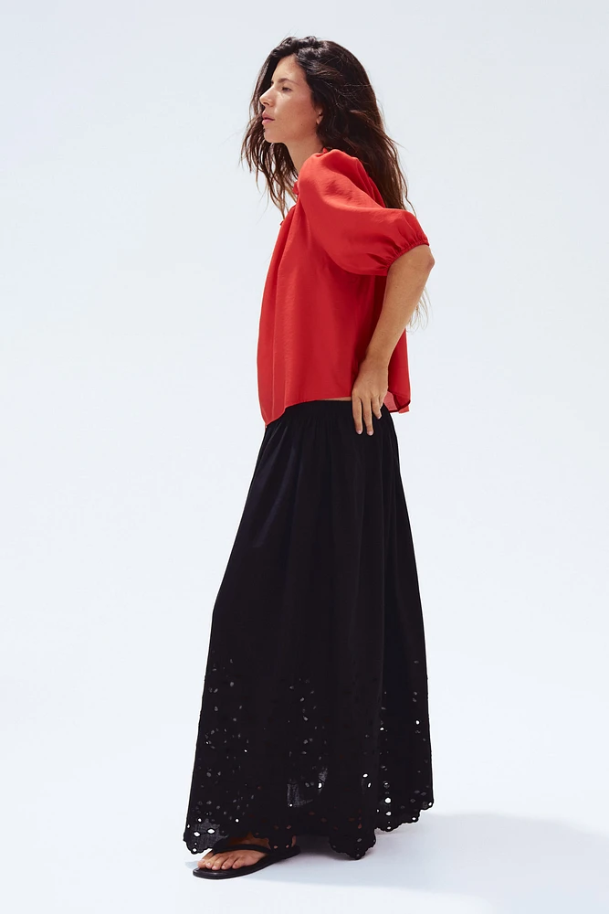 Ruffle-Trimmed Blouse