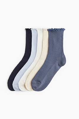 5-pack Rib-knit Socks