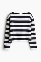 Oversized Boat-neck Top