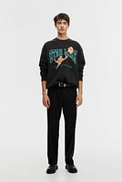 Loose Fit Printed Sweatshirt