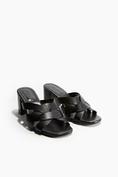 Heeled Leather Sandals