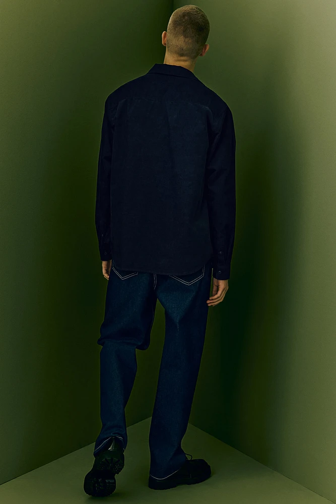 Chemise Coupe Classique en velours côtelé