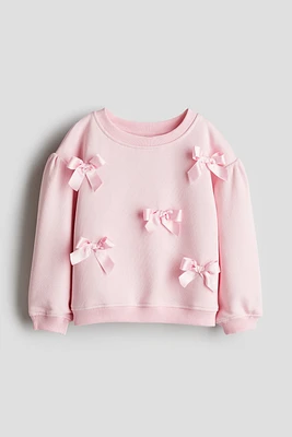 Flounce-Trimmed Sweatshirt