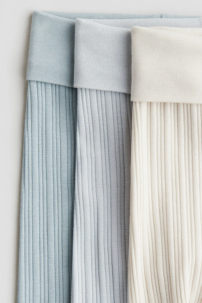 3-pack Foldover-Waist Leggings