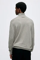 Slim Fit Fine-Knit Turtleneck Sweater