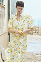 Robe longue en coton