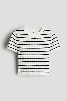Rib-knit Top