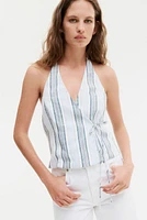 Halterneck Wrap Top