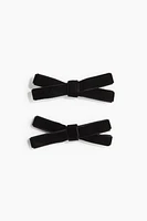 2-pack Velvet Bow Hair Clips