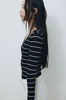 Rib-knit Top