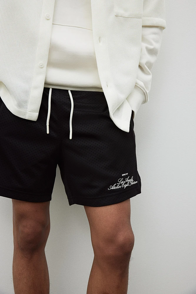 Regular Fit Mesh Shorts