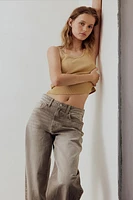High Rise Wide Leg Baggy Jeans