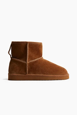 Warm-Lined Suede Boots