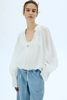 Pantalon MAMA en denim avec cordon de serrage