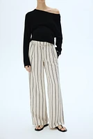 MAMA Before & After Linen-blend Pants