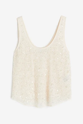 Bead-embellished Top