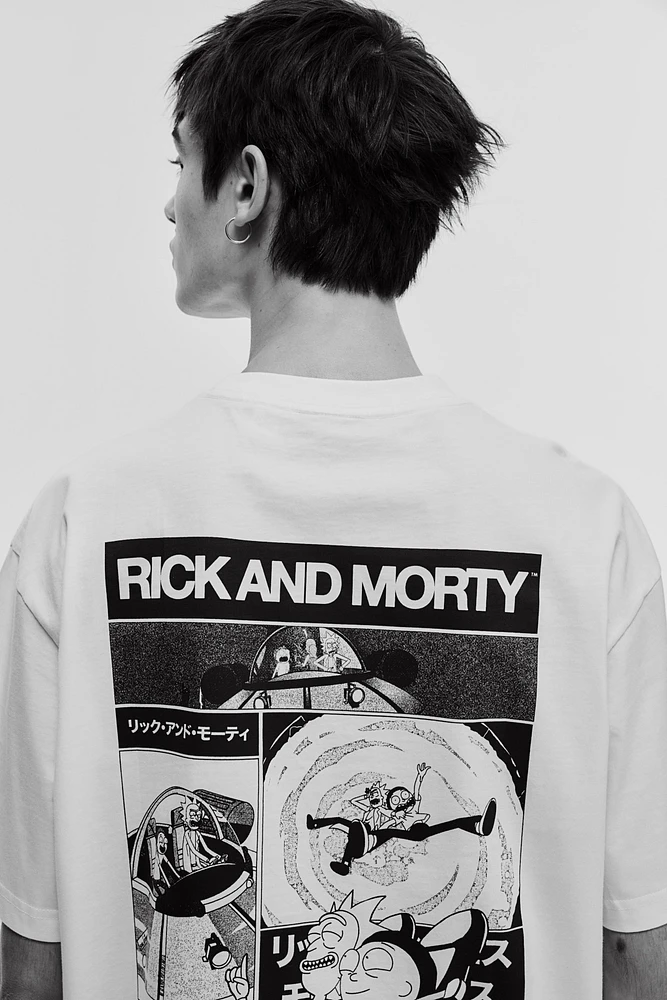 T-shirt imprimé flottant