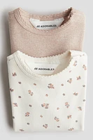 2-pack cotton jersey tops