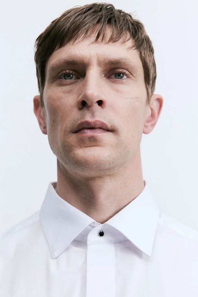 Slim-Fit Tuxedo Shirt