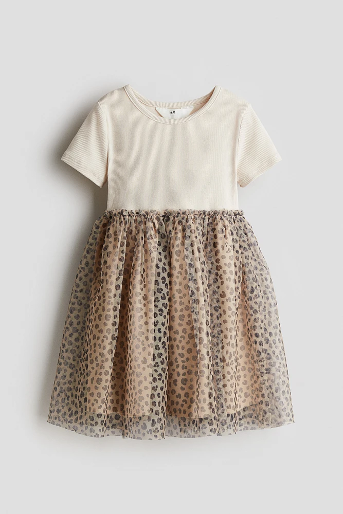 Dress with Tulle Skirt