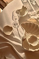 Grand bol de service en forme de coquillage