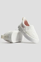 Cotton Canvas Slip-on Shoes