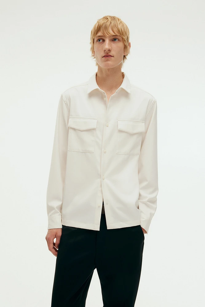 Regular Fit Utility Overshirt
