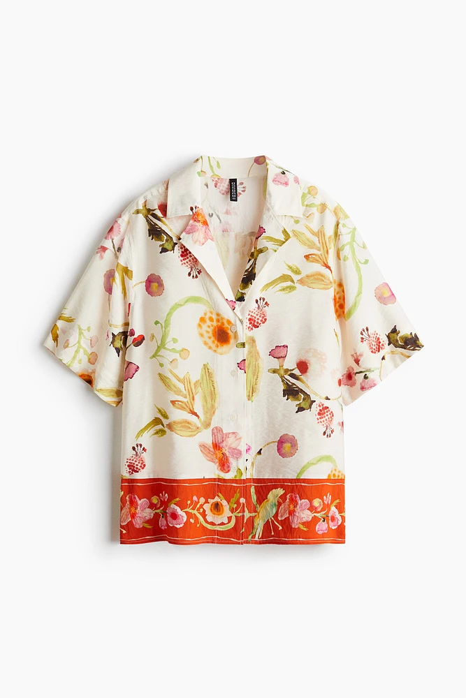 Chemise ample avec col cubain