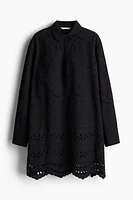 Broderie anglaise shirt dress