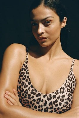 Padded-Cup Drawstring-Detail Swimsuit
