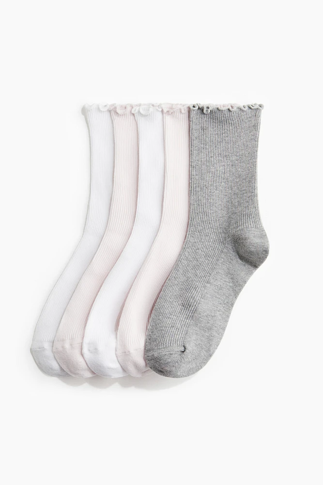 5-pack Rib-knit Socks