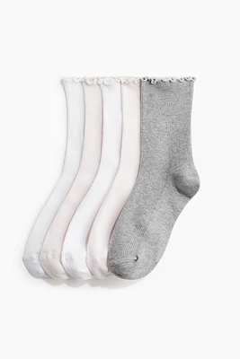 5-pack Rib-knit Socks