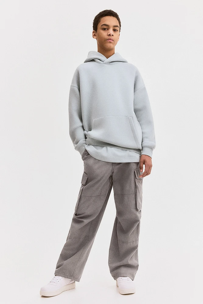 Pantalon parachute en toile de coton