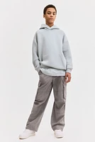 Pantalon parachute en toile de coton