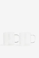 2-pack Glass Mugs