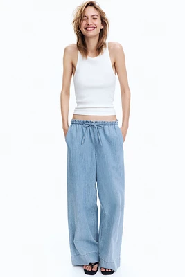 Denim Pull-on Pants