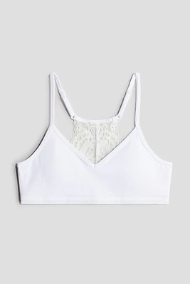 Lace-Detail Crop Top