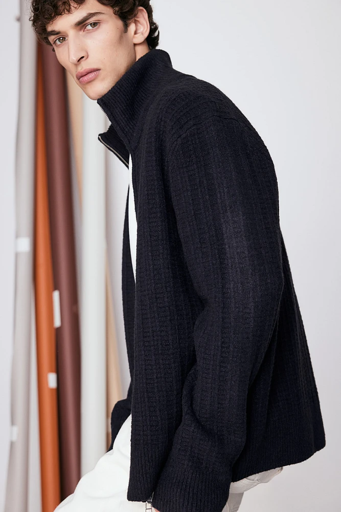 Gilet classique en tricot texturé