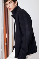 Regular Fit Textured-Knit Cardigan