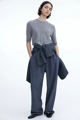 Fine-Knit Cashmere Top