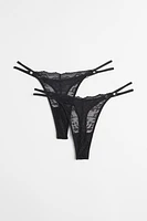 2-pack Lace Thong Briefs