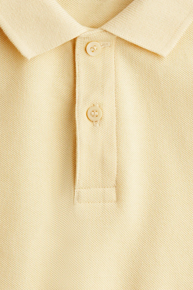 Polo en piqué de coton