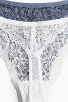 3-pack Lace Thong Briefs