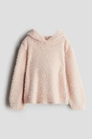 Fluffy-Knit Hoodie