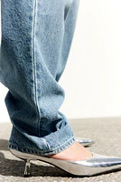 Creased Tapered Jeans