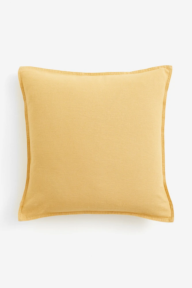 Housse de coussin en lin mélangé