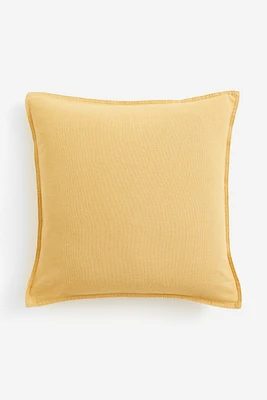 Housse de coussin en lin mélangé