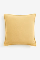 Housse de coussin en lin mélangé