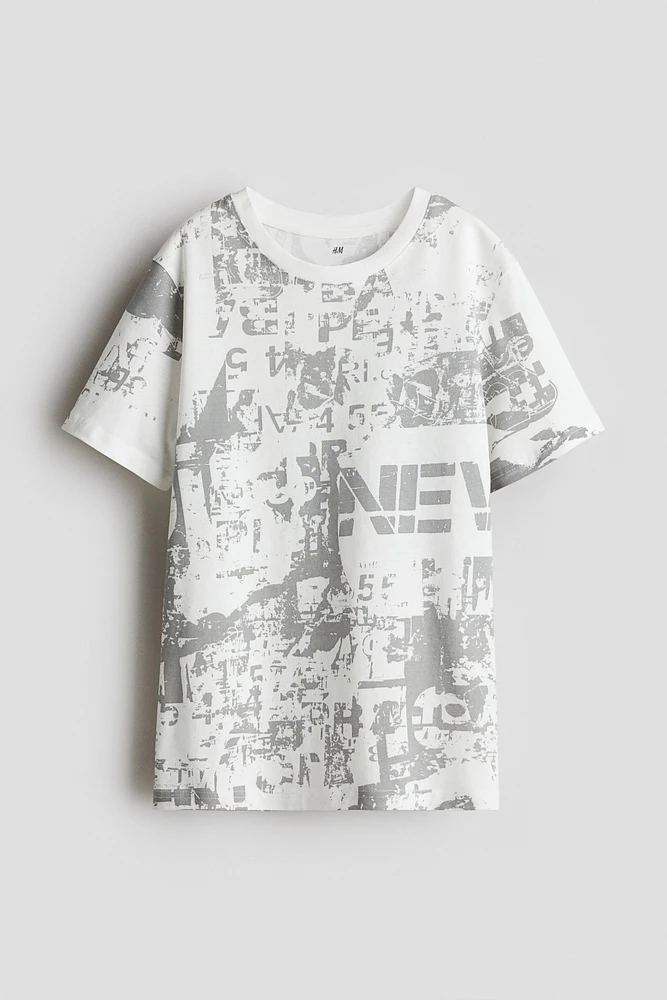 Printed cotton T-shirt