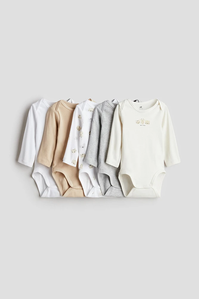 5-pack Long-sleeved Bodysuits